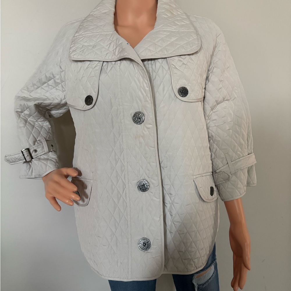 Mel & Lisa Ivory Quilted Jacket